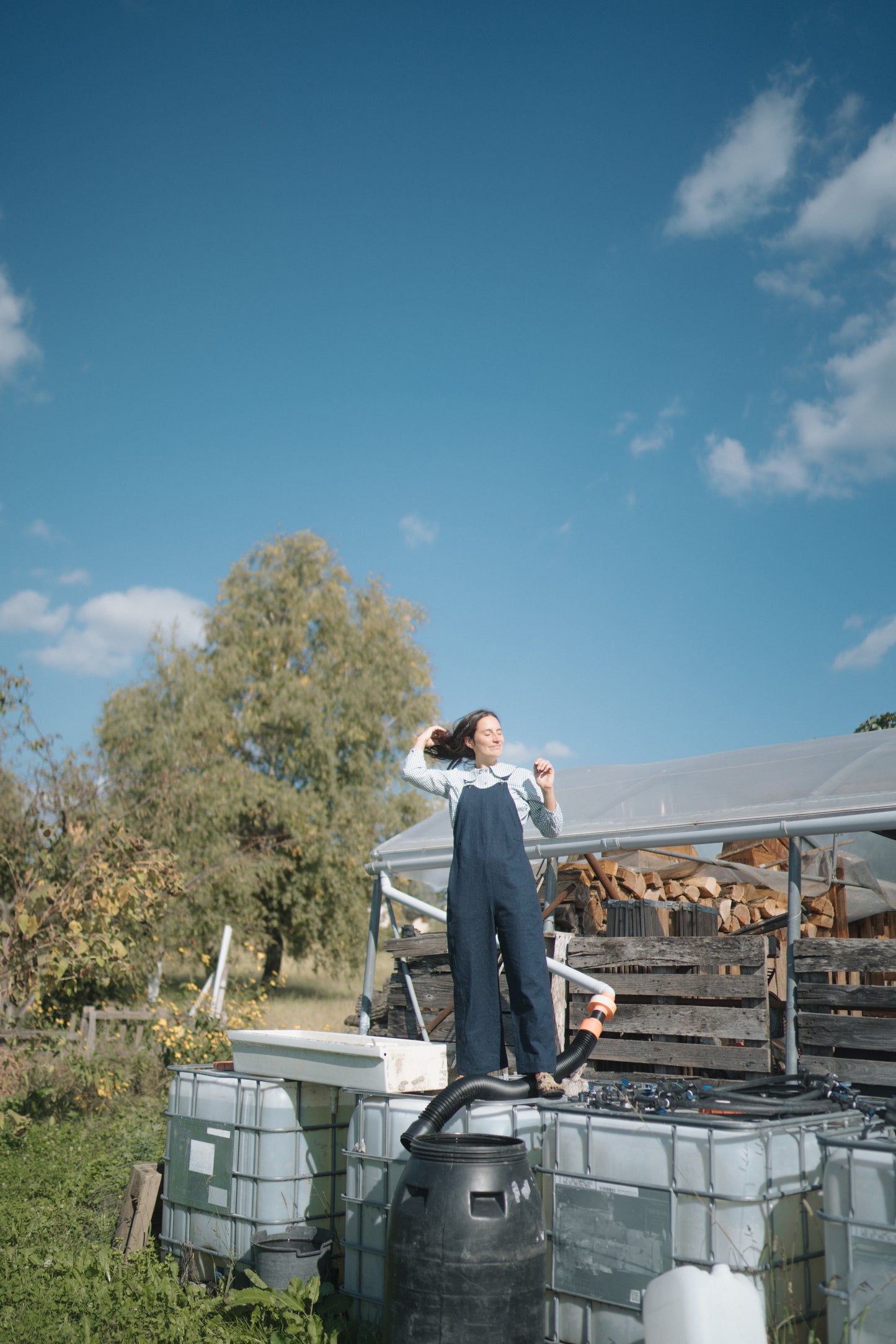 SALOPETTE UNO DENIM GIAPPONESE