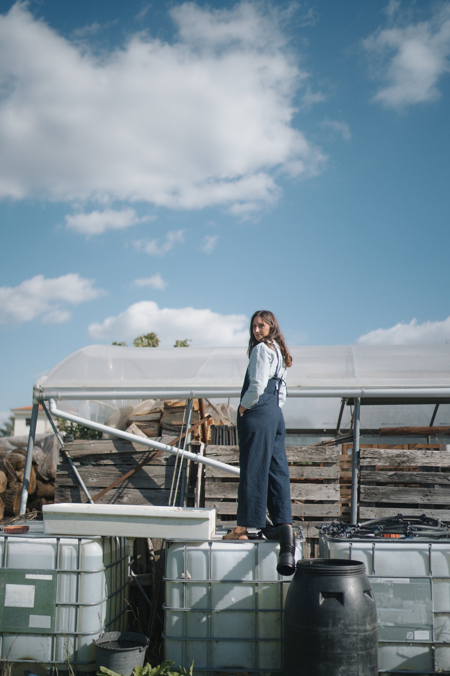 SALOPETTE UNO DENIM GIAPPONESE